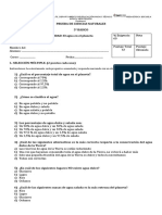 Evaluación Sumativa de Quinto