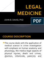 in Legal Medicine