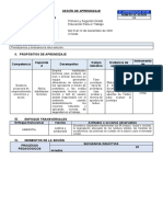 SESIÓN DE APRENDIZAJ #4 - 1 y 2 Grado