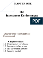 Chapter 1 Investment Enviroment