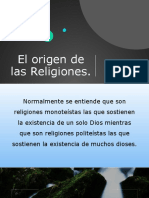 El Origen de Las Religiones