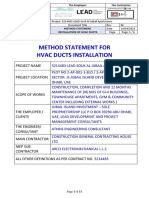 MOS For Installation of HVAC Ducts