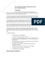 Cuáles Son Las Modalidades y Requisitos para Obtener Una Vivienda Social