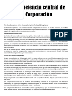 La Competencia Central de La Corporación Resumen