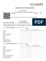 Ficha Académica Del Estudiante (Kardex) : Datos de La Escuela Amecameca 15EBP0001W 052