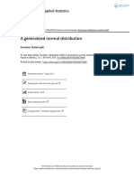 A Generalized Normal Distribution