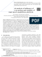 Numerical Analysis of Influence of Stern Flaps On Motion and Stability of High-Speed Amphibious Platform