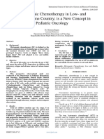 Metronomic Chemotherapy in Low - and Middle-Income Country Is A New Concept in Pediatric Oncology