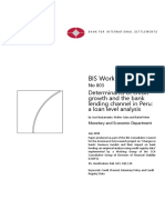 Determinant of Credit Growth and Banj Lending Channel in Peru