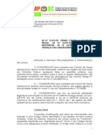 Parecere 005-2009-CCR MPSC - Crimes Contra Dignidade Sexual