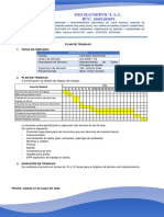 Plan de Trabajo Mantenimiento Techo de Muelle Principal