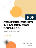 Contribuciones A Las Ciencias Sociales: VOL 2 #10 Abril-Junio 2022