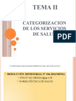 2 Categorizacion de Los Servicios de Salud