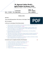 Answer Key - Term 1 History Paper (Grade VI)