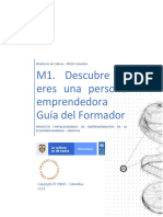 M1. Descubre Si Eres Una Persona Emprendedora - Guía Formador