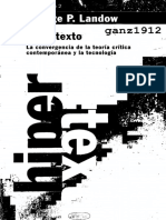 LANDOW, G. P. - Hipertexto (La Convergencia de La Teoría Crítica Contemporánea y La Tecnología) (OCR) (Por Ganz1912)