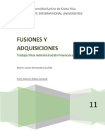 Trabajo Final Adm. Fin II. Fusiones y Adquisiciones en La Práctica