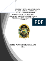 Soal Pas Kelas 9 TP 2020 2021 Ipa