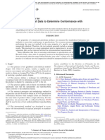 Utilization of Test Data To Determine Conformance With Specifications