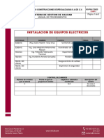 Instalaciòn de Equipos Electricos