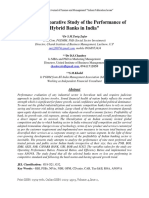 L-A Comparative Study of The Performance of Hybrid Banks in India-Dr S.M.Tariq Zafar