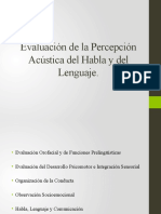 Clase Evaluación Percepción Acústica Del Habla