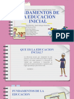 Fundamentos de La Educacion Inicial