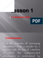 Communication - Stategies in Writing