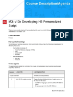 M3 - v13x Developing H5 Personalized Script1