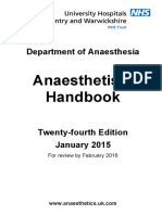 Anaesthetists Handbook