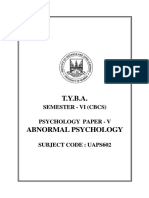 TYBA SEM VI Abnormal Psychology English Version