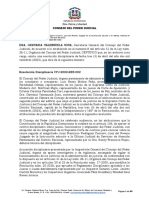 Resolucion Disciplinaria Num. Cpj-2023-Res-002 Juan Rodriguez Consoro Censurada - Certificada