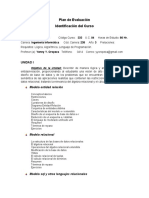 Plan de Evaluación Base de Datos