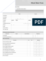 Retirement Analyzer Data Forms