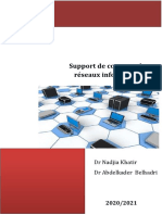 Support de Cours Sur Les Réseaux Informatiques: DR Nadjia Khatir DR Abdelkader Belhadri