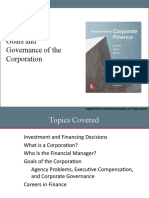 Goals and Governance of The Corporation Goals and Governance of The Corporation