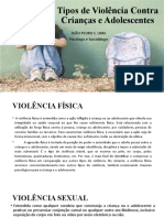 Tipos de Violência Contra Crianças e Adolescentes