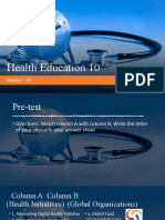 Health Education 10