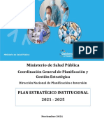 Plan Estratégico Institucional 2021-2025 MSP-1