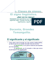 Clases Signo Linguistico