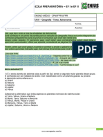 Genius - Curso E Escola Preparatória - Ef I E Ef Ii: LISTA 01 - Geografia - Tema: Astronomia