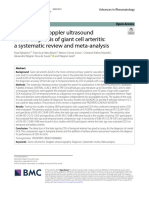 Accuracy of Doppler Ultrasound in The Diagnosis of Giant Cell Arteritis - A Systematic Review and Meta-Analysis