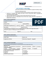 Out-Patient Claim Form: To Be Filled by The Patient