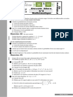 Exercice (1) : On Tire Successivement Et Sans Remise Trois Boules