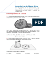 Prueba Diagnóstica de Matemática de Primero Diagnostica