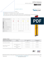 8-Port Antenna: 4-Band, 8-Port, 65°, XPOL, Panel Antenna, Variable Tilt, 2683 MM