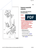 Front Suspension ABS Components, Removing and Installing