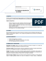 Procedimiento de Trabajo Seguro en Alturas