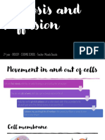 Osmosis and Diffusion - 2nd Year