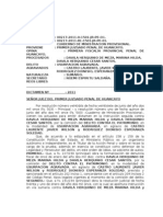 Dictamen de Ministracion Provisional en El Delito de Usurpacion